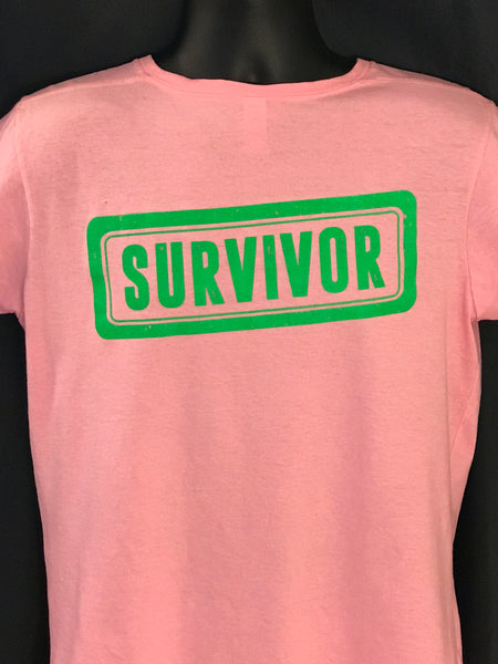 SPECIAL EDITION PINK "SURVIVOR" Tee: For women fighting and women who have beaten breast cancer!